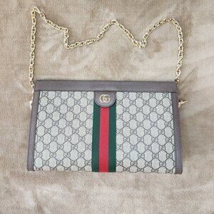 Gucci Ophidia Chain Shoulder Bag, Authentic